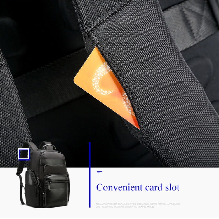 Bopai 851-014211 Business Anti-theft Waterproof Three-layer Large Capacity Double Shoulder Bag,with USB Charging Port, Size: 35.5x24x45cm, 851-014211