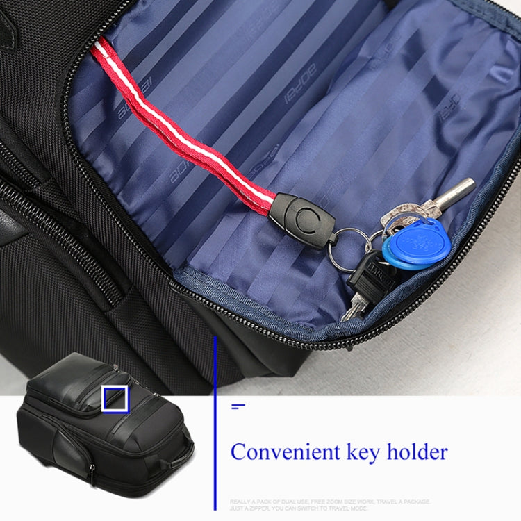 Bopai 851-014211 Business Anti-theft Waterproof Three-layer Large Capacity Double Shoulder Bag,with USB Charging Port, Size: 35.5x24x45cm, 851-014211