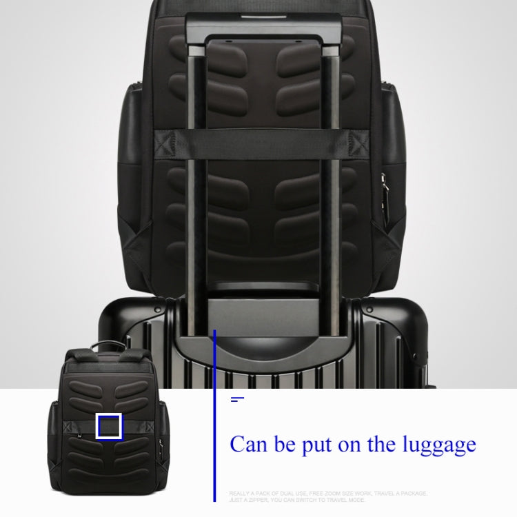 Bopai 851-014211 Business Anti-theft Waterproof Three-layer Large Capacity Double Shoulder Bag,with USB Charging Port, Size: 35.5x24x45cm, 851-014211