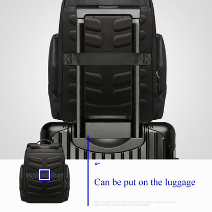 Bopai 851-014211 Business Anti-theft Waterproof Three-layer Large Capacity Double Shoulder Bag,with USB Charging Port, Size: 35.5x24x45cm, 851-014211