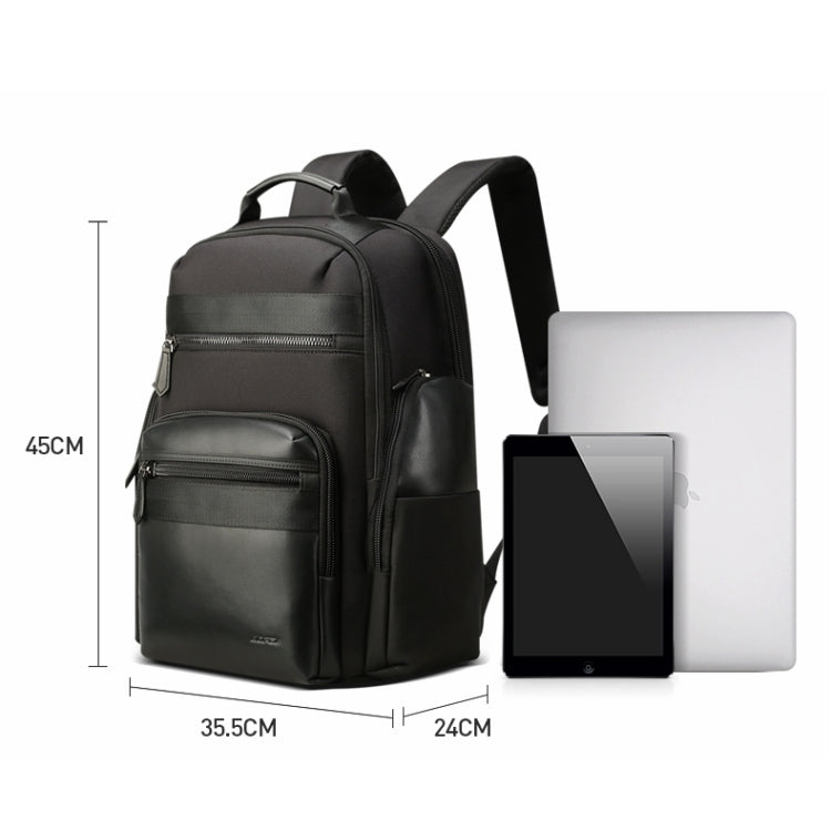 Bopai 851-014211 Business Anti-theft Waterproof Three-layer Large Capacity Double Shoulder Bag,with USB Charging Port, Size: 35.5x24x45cm, 851-014211