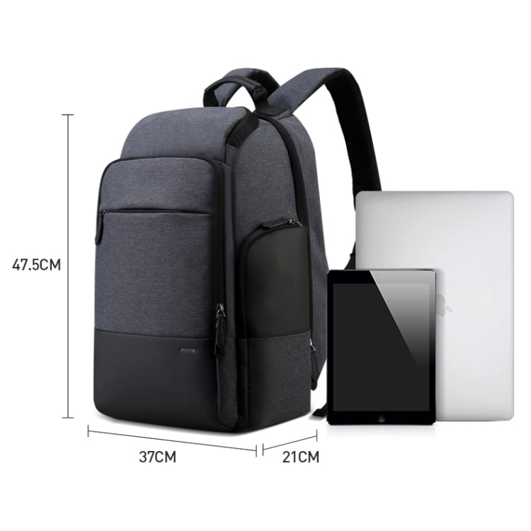 Bopai 851-014518 Business Waterproof Three-layer Large Capacity Double Shoulder Bag,with USB Charging Port, Size: 37x21x47.5cm, 851-014518