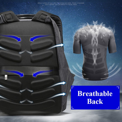 Bopai 851-014518 Business Waterproof Three-layer Large Capacity Double Shoulder Bag,with USB Charging Port, Size: 37x21x47.5cm, 851-014518