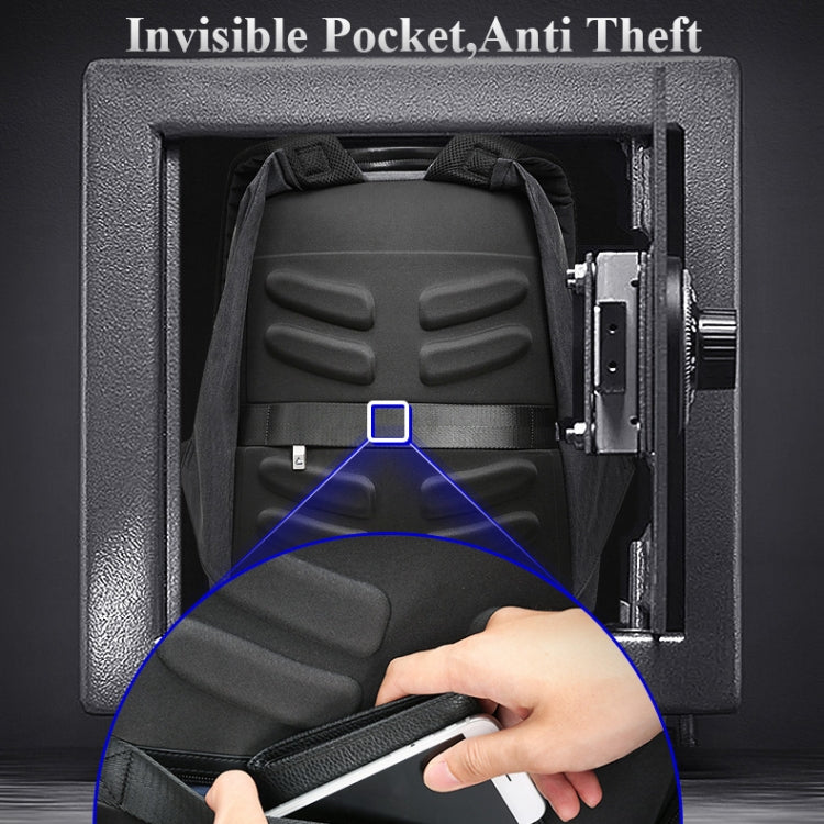 Bopai 851-014518 Business Waterproof Three-layer Large Capacity Double Shoulder Bag,with USB Charging Port, Size: 37x21x47.5cm, 851-014518