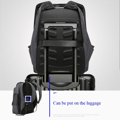 Bopai 851-014518 Business Waterproof Three-layer Large Capacity Double Shoulder Bag,with USB Charging Port, Size: 37x21x47.5cm, 851-014518