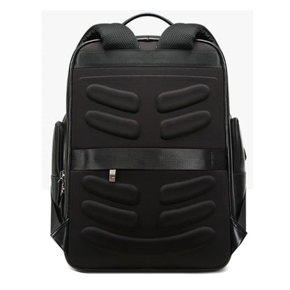 Bopai 851-019811 Large Capacity Anti-theft Waterproof Leathar Backpack Laptop Tablet Bag for 15.6 inch and Below, with USB Charging Port, 851-019811