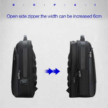 Bopai 61-07311 Large Capacity Anti-theft Waterproof Backpack Laptop Tablet Bag for 15.6 inch and Below, External  USB Charging Port, 61-07311