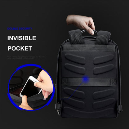 Bopai 751-006431 Business Waterproof Anti-theft Large Capacity Double Shoulder Bag,with USB Charging Port, Size: 27x16.5x40cm, 751-006431