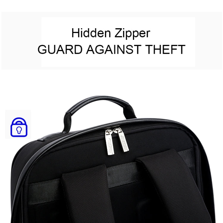 Bopai 751-006431 Business Waterproof Anti-theft Large Capacity Double Shoulder Bag,with USB Charging Port, Size: 27x16.5x40cm, 751-006431