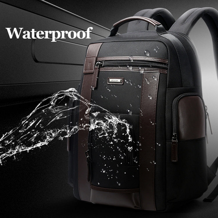 Bopai 851-008821 Outdoor Breathable Waterproof Anti-theft Large Capacity Double Shoulder Bag,with USB Charging Port, Size: 36x17x41.5cm, 851-008821