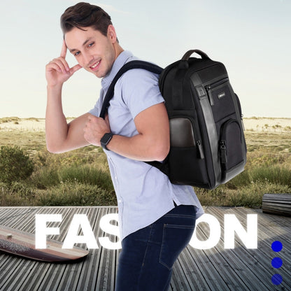 Bopai 851-008821 Outdoor Breathable Waterproof Anti-theft Large Capacity Double Shoulder Bag,with USB Charging Port, Size: 36x17x41.5cm, 851-008821