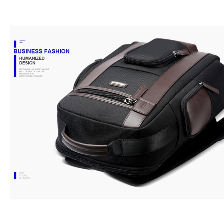 Bopai 851-008821 Outdoor Breathable Waterproof Anti-theft Large Capacity Double Shoulder Bag,with USB Charging Port, Size: 36x17x41.5cm, 851-008821