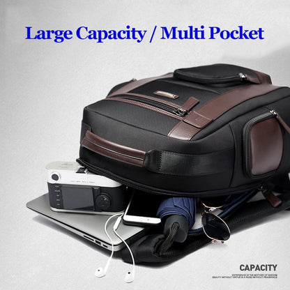 Bopai 851-008821 Outdoor Breathable Waterproof Anti-theft Large Capacity Double Shoulder Bag,with USB Charging Port, Size: 36x17x41.5cm, 851-008821