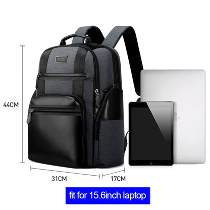 Bopai 851-014318 Fashion Outdoor Breathable Waterproof Anti-theft Three-layer Large Capacity Double Shoulder Bag,with USB Charging Port, Size: 31x17x44cm, 851-014318