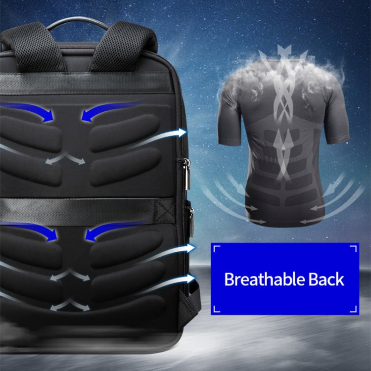 Bopai 61-02511 Business Travel Breathable Waterproof Anti-theft Man Backpack, Size: 30x15x44cm, 61-02511