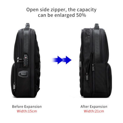Bopai 61-02511 Business Travel Breathable Waterproof Anti-theft Man Backpack, Size: 30x15x44cm, 61-02511