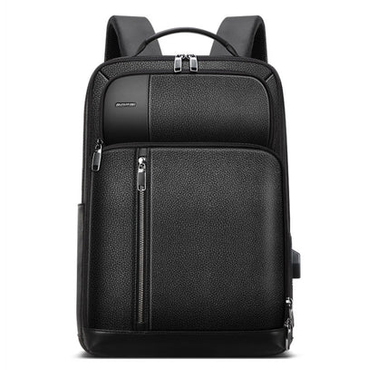 Bopai 851-036611 Large Capacity Top-grain leather Business Breathable Man Backpack, Size: 30x12x43cm, 851-036611