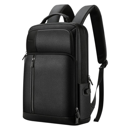 Bopai 851-036611 Large Capacity Top-grain leather Business Breathable Man Backpack, Size: 30x12x43cm, 851-036611