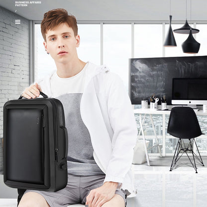 Bopai 751-006551 Large Capacity Business Casual Breathable Laptop Backpack with External USB Interface, Size: 30 x 12 x 44cm, 751-006551