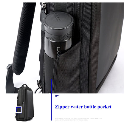 Bopai 751-006551 Large Capacity Business Casual Breathable Laptop Backpack with External USB Interface, Size: 30 x 12 x 44cm, 751-006551