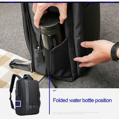 Bopai 751-006561 Large Capacity Business Casual Breathable Laptop Backpack with External USB Interface, Size: 29 x 16 x 44cm, 751-006561