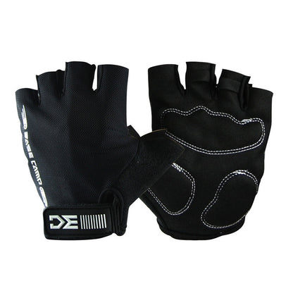 BaseCamp BC-204 Bicycle Half Finger Gloves Lycra Fabric Cycling Gloves, Size: S, Size: S