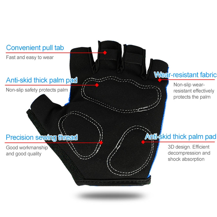 BaseCamp BC-204 Bicycle Half Finger Gloves Lycra Fabric Cycling Gloves, Size: S, Size: S