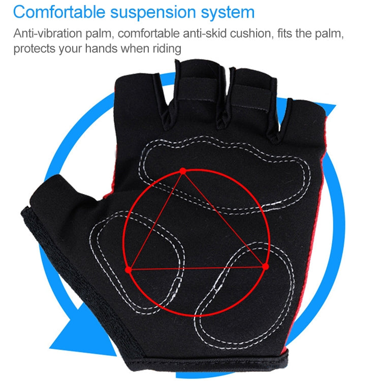 BaseCamp BC-204 Bicycle Half Finger Gloves Lycra Fabric Cycling Gloves, Size: S, Size: S