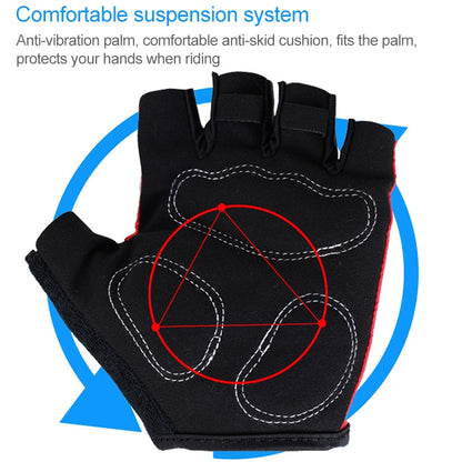 BaseCamp BC-204 Bicycle Half Finger Gloves Lycra Fabric Cycling Gloves, Size: S, Size: S