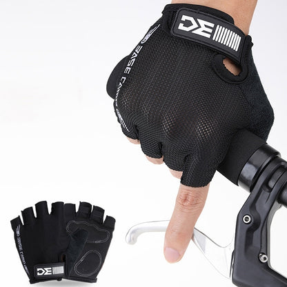 BaseCamp BC-204 Bicycle Half Finger Gloves Lycra Fabric Cycling Gloves, Size: S, Size: S