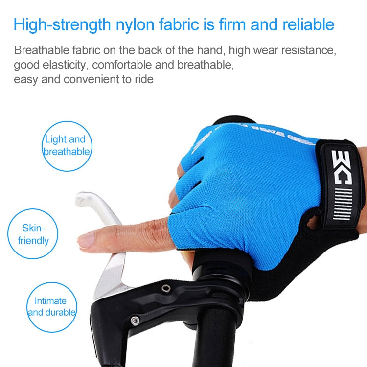 BaseCamp BC-204 Bicycle Half Finger Gloves Lycra Fabric Cycling Gloves, Size: S, Size: S