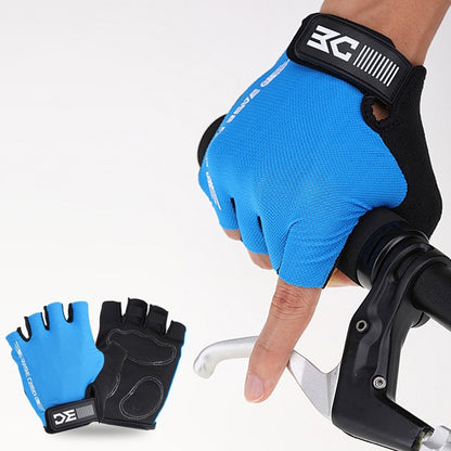 BaseCamp BC-204 Bicycle Half Finger Gloves Lycra Fabric Cycling Gloves, Size: S, Size: S