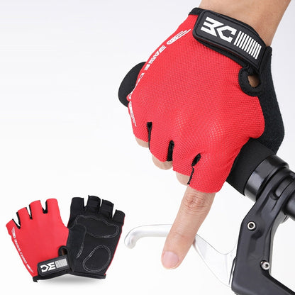 BaseCamp BC-204 Bicycle Half Finger Gloves Lycra Fabric Cycling Gloves, Size: S, Size: S
