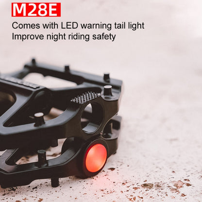 PROMEND PD-M28E 1 Pair Bicycle Aluminum Alloy DU Bearings Pedals with LED, PD-M28E