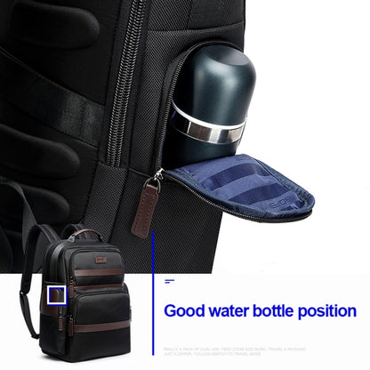 Bopai 751-007301 Business Anti-theft Waterproof Large Capacity Double Shoulder Bag,with USB Charging Port, Size: 28x19x42cm
