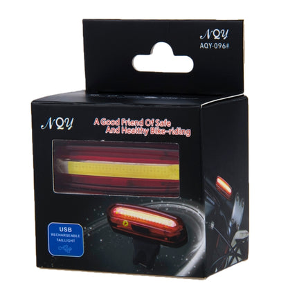AQY-096 IPX4 Detachable USB Rechargeable Single Color LED Bike Taillight, White, (Red