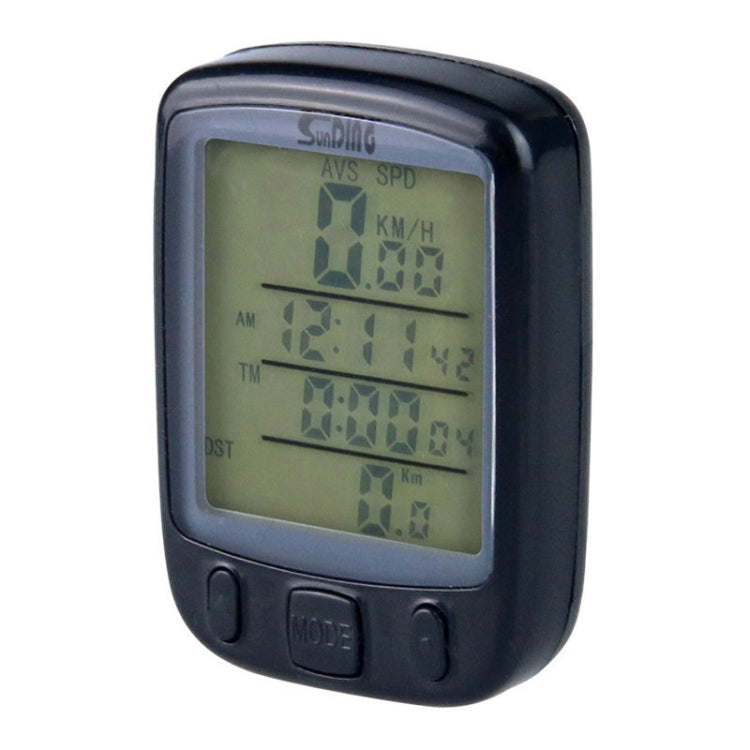 SUNDING 563C Bike Bicycle Waterproof Wireless LCD Screen Luminous Mileage Speedometer Odometer, Chinese Version, 563C, Chinese Version