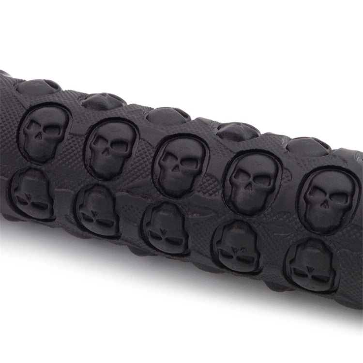 1 Pair AG23 Skull Style Bicycle MTB Bike Lock-on Rubber Handlebar Grips, Skull Style