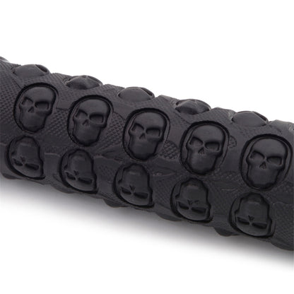 1 Pair AG23 Skull Style Bicycle MTB Bike Lock-on Rubber Handlebar Grips, Skull Style