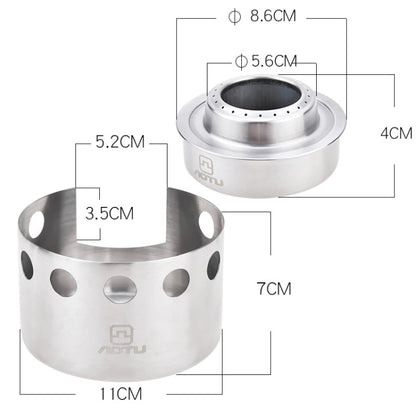 AOTU AT6387 Outdoor Portable Camping Windproof Alcohol Stove, AT6387