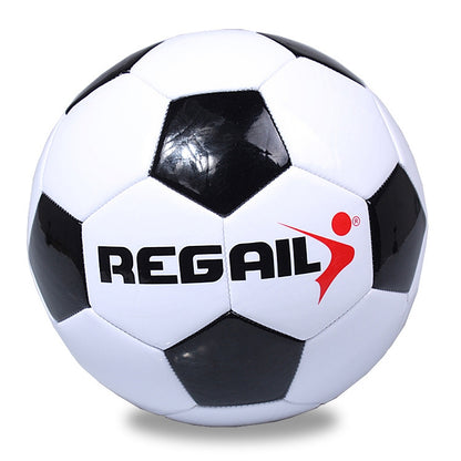 REGAIL No. 4 Explosion-proof Machine-stitched Football for Teenagers Training, No. 4 (Blue), No. 4 (Yellow), No. 4 (Black)