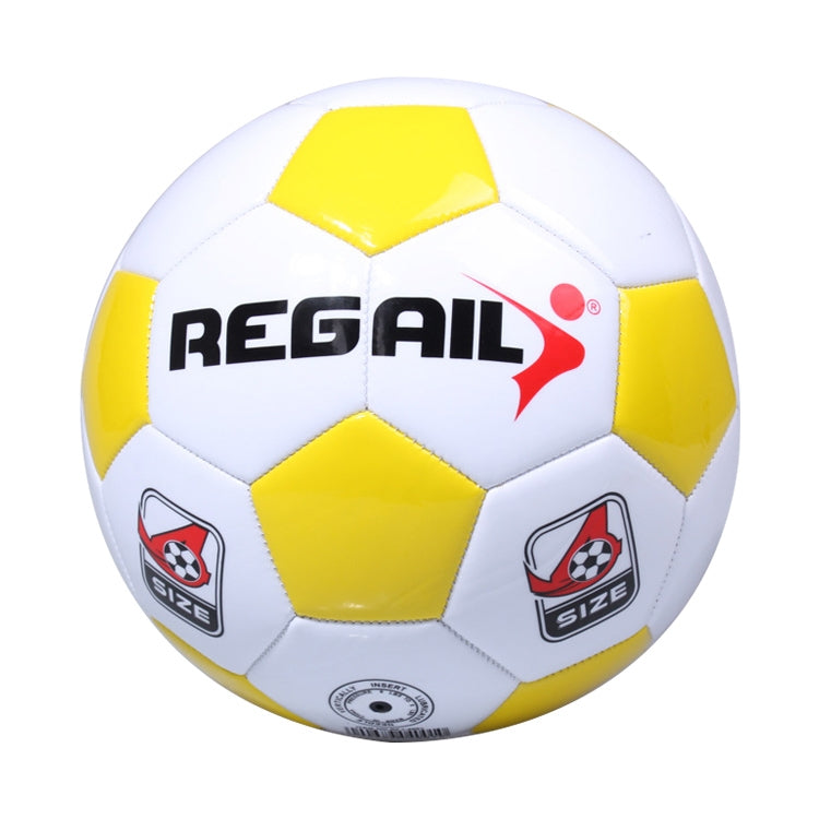 REGAIL No. 4 Explosion-proof Machine-stitched Football for Teenagers Training, No. 4 (Blue), No. 4 (Yellow), No. 4 (Black)
