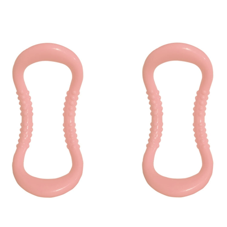 2 PCS PP Double Massage Point Yoga Circle Fascia Stretching Ring Pilates Resistance Ring, Light Pink, Purple, Sky Blue, Yellow, Dark Blue, Pink, Green, Grass Green