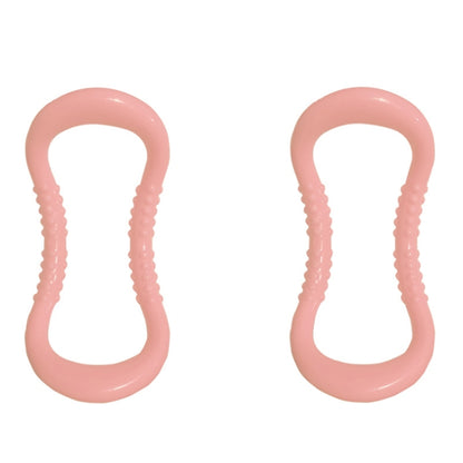 2 PCS PP Double Massage Point Yoga Circle Fascia Stretching Ring Pilates Resistance Ring, Light Pink, Purple, Sky Blue, Yellow, Dark Blue, Pink, Green, Grass Green