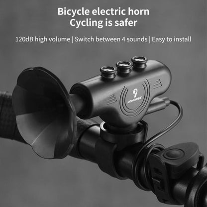 Electronic Cycling Bell Handlebar Horns Rechargeable Electric Bell Waterproof Adjustable Siren, Rechargeable Electric Bell
