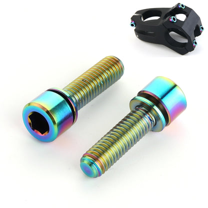 6 PCS Bicycle Accessories Titanium Bottle Cage Screw M5 18mm, 18mm