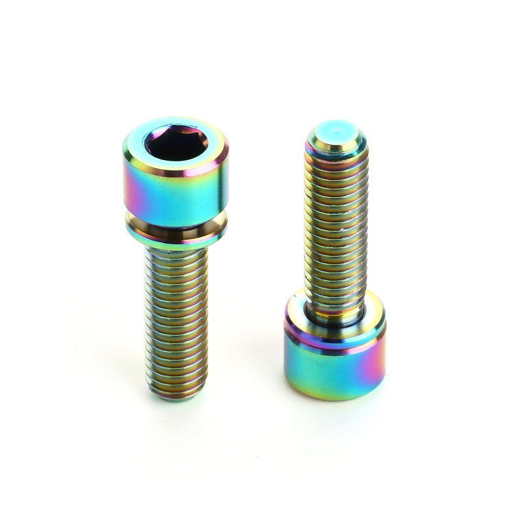 6 PCS Bicycle Accessories Titanium Bottle Cage Screw M5 18mm, 18mm