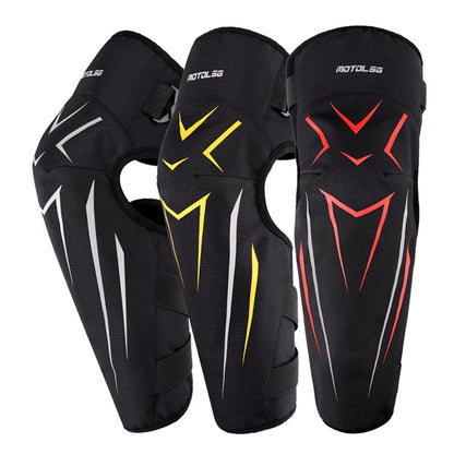 MOTOLSG 2 in 1 Knee Pads Motorcycle Bicycle Riding Warm Fleece Soft Protective Gear with CE Protector, With CE Protector