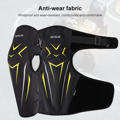 MOTOLSG 2 in 1 Knee Pads Motorcycle Bicycle Riding Warm Fleece Soft Protective Gear, Without CE Protector
