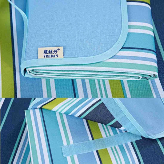 Portable Outdoor Widen Camping Mat Waterproof Oxford Cloth Foldable Lawn Moisture-proof Mat, Size: 145*180cm, Random Color and Style Delivery, Size: 145x180cm